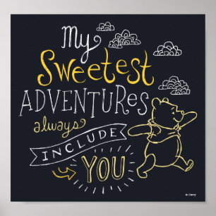 Poster Pooh   Mes aventures les plus douces
