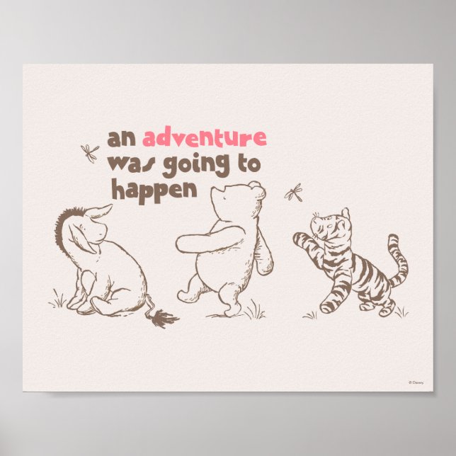 Poster Pooh & Pals classiques | Une aventure allait à Ha (Devant)