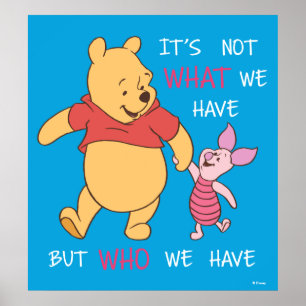 Poster Pooh & Piglet   Ce n'est pas ce que nous avons cit