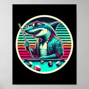 Poster Pool Shark Master Le Jeu Avec Précision Et Compéte