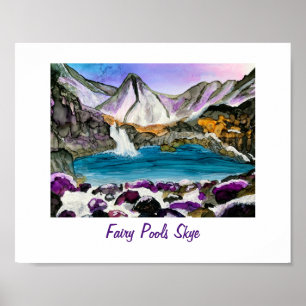 Poster Pools de fées Skye Scotland