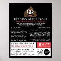 Poop Emoji, Septic Company, Septic Engineer Advert