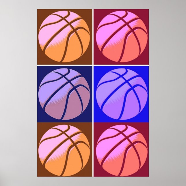 Poster Pop Art Basketball Motivation (Devant)