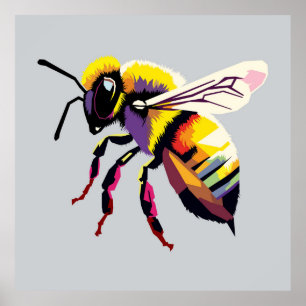 Poster Pop art Bee