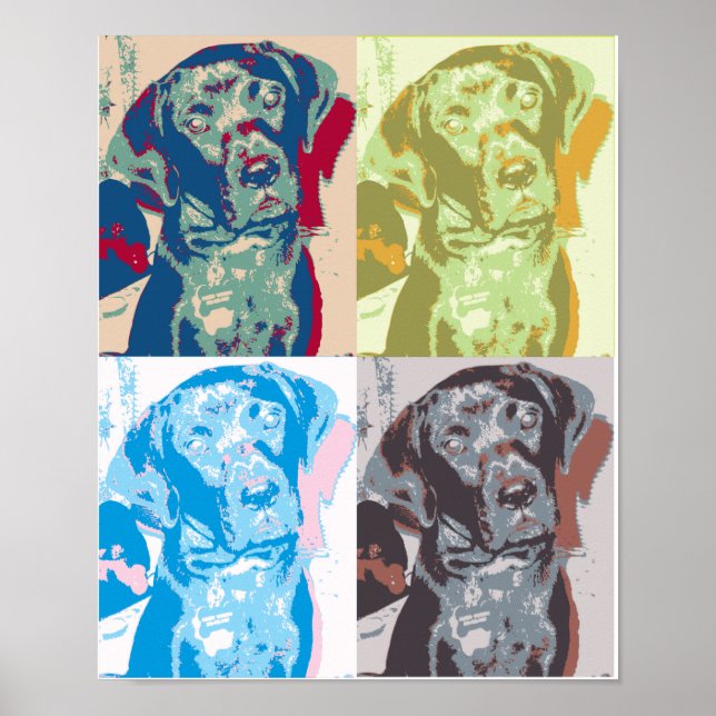 Poster Pop Art Chien (Devant)