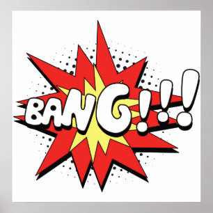 Poster Pop Art Comic Bang !