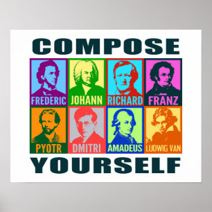 Poster Pop Art Composers   Compose Yourself