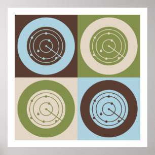 Poster Pop Art Contrôle du trafic aérien