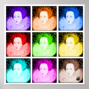 Poster Pop Art Elizabeth I
