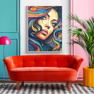 Poster Pop Art femme