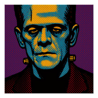 Poster Pop Art Frankenstein Canvas