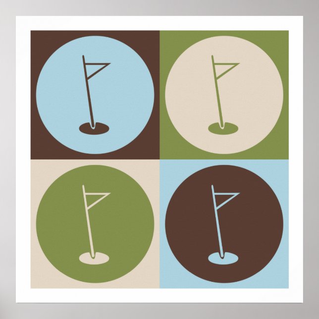 Poster Pop Art Golf (Devant)