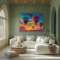 Pop Art Hot Air Balloon - Aventure dans le ciel