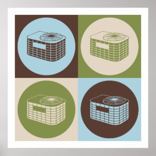 Poster Pop Art HVAC