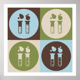 Poster Pop Art Ingénierie chimique