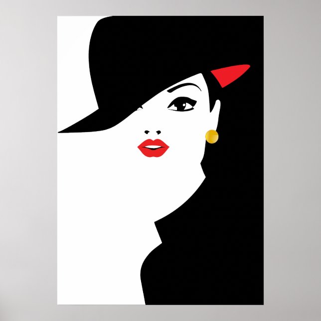 Poster Pop Art inspirée mode femme 3 (Devant)
