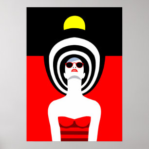 Poster Pop Art Inspirée Mode Femme 9