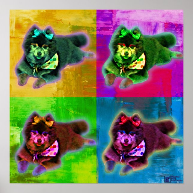 Poster Pop Art of Toy Dog (Devant)