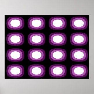 Poster Pop Art Soft Violet Blobs