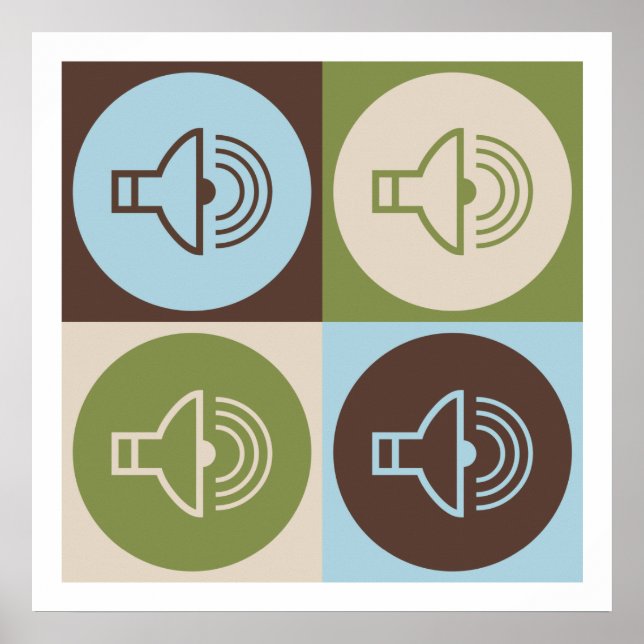 Poster Pop Art Sound (Devant)