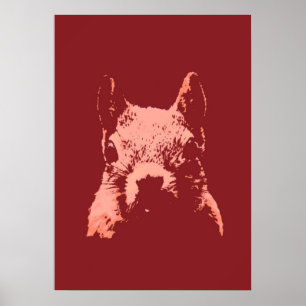 Poster Pop Art Squirrel