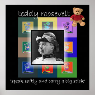 Poster Pop Art Teddy Roosevelt
