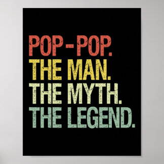 Poster Pop-pop L'Homme Le Mythe La Légende Les Pères Cade
