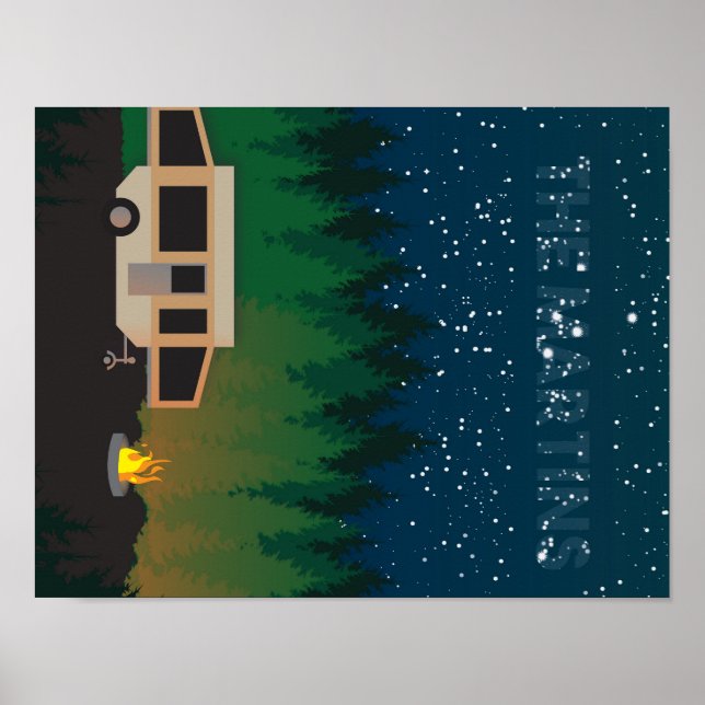 Poster Pop Up Camping Under The Stars - Martin (Devant)
