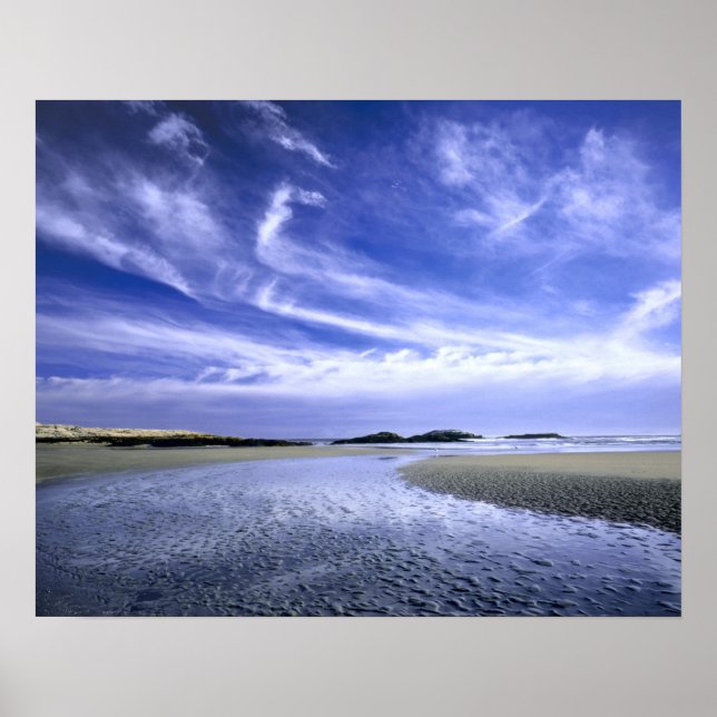 Poster POPHAM BEACH STATE PARK, MAINE. États-Unis Cirrus (Devant)