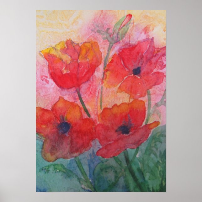 Poster Poppies de printemps (Devant)