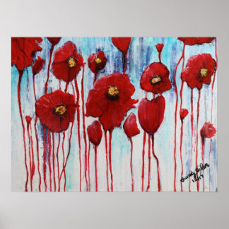 Poster Poppies en hiver