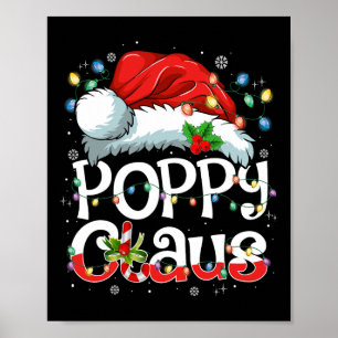 Poster Poppy Claus Xmas Père Noël Correspondre Famille No