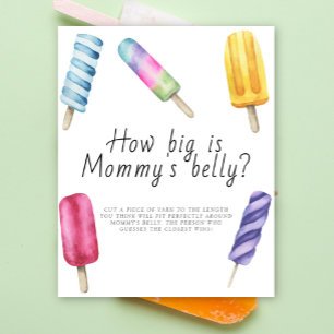 Poster Popsicle - quelle taille est le jeu du ventre de m