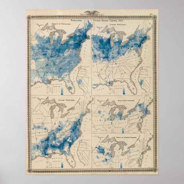 Poster Population États-Unis recensement 2 (Devant)