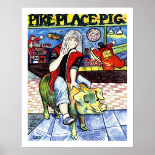 Poster Porc de place de Pike