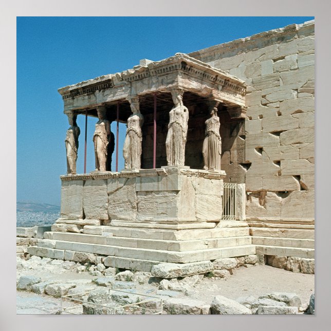 Poster Porc des Maidens, Erechtheion, c.421-405 av. (Devant)