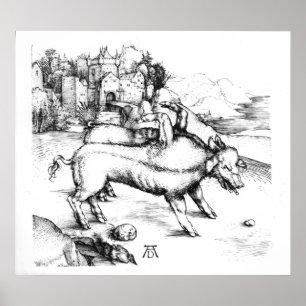 Poster Porc monstrueux