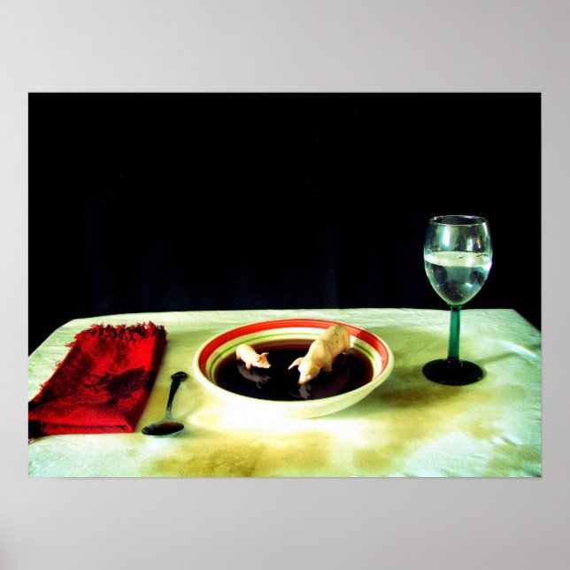 Poster Porcs en soupe (Devant)