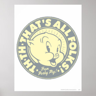 Poster Porky TH-TH-C'EST TOUT DES FOLKS !