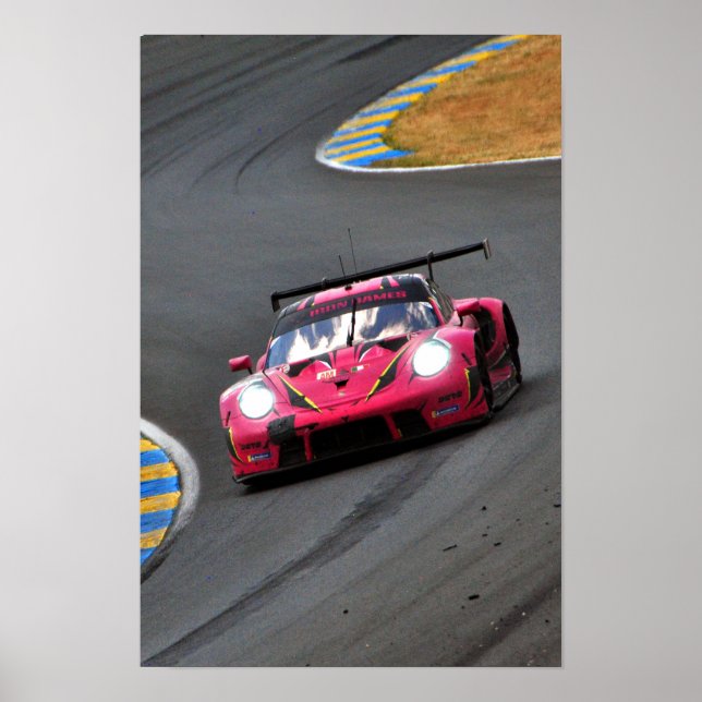 Poster Porsche 911 RSR no85 24 Heures du Mans 2023 (Devant)