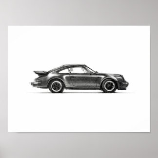 Poster Porsche 930 Turbo Imprimer 12x16