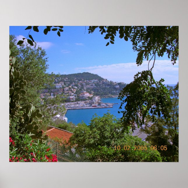 Poster Port à Nice, France (Devant)