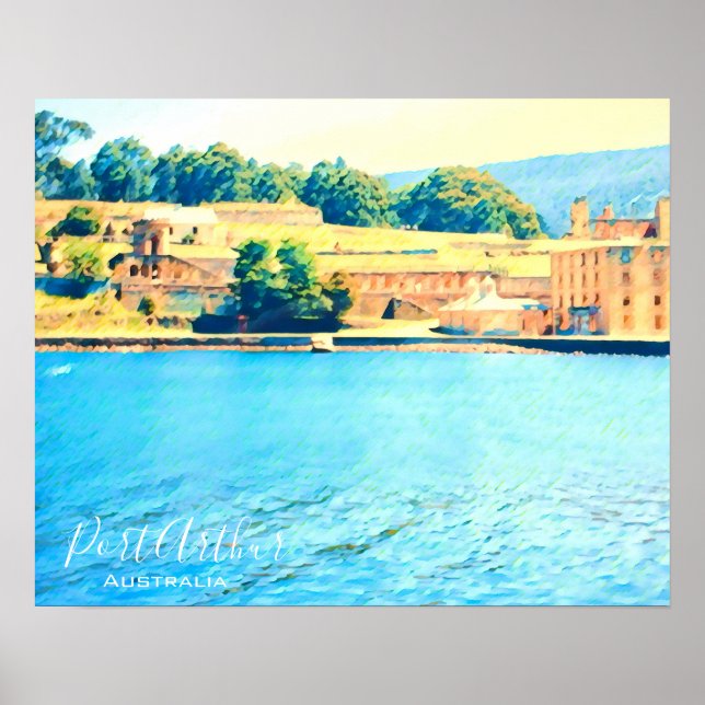 Poster Port Arthur Tasmania Australie Voyage (Devant)