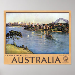 Poster Port Australie de Sydney