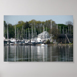 Poster Port Bristol Île de Rhode de Bristol