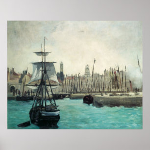 Poster Port de Calais par Manet, Impressionnisme Vintage