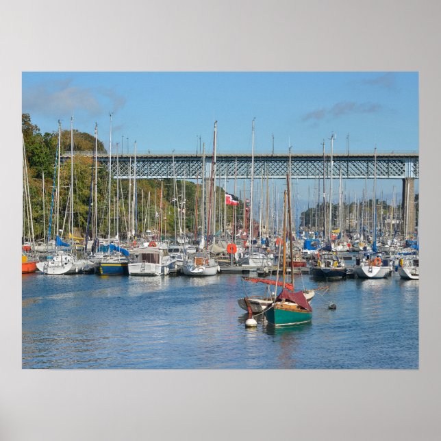 Poster Port de Douarnenez en France (Devant)