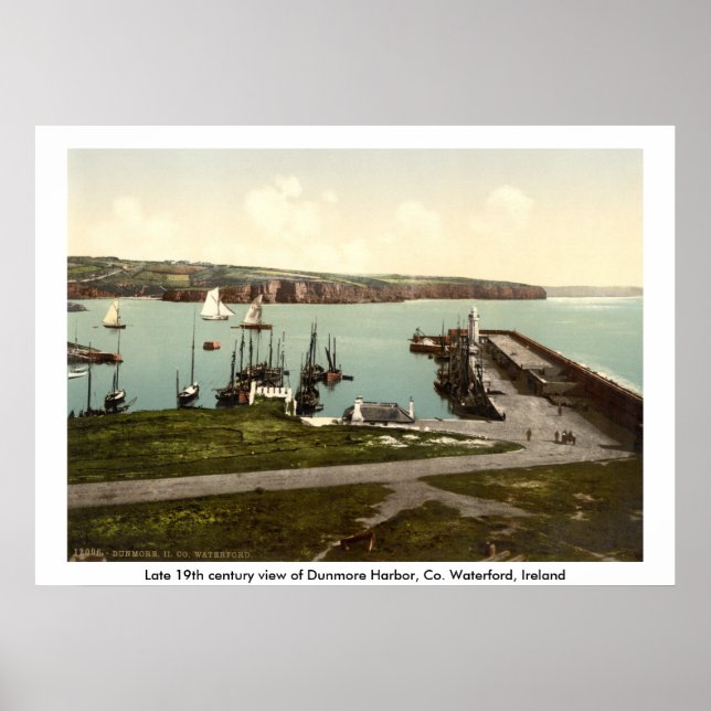 Poster Port de Dunmore, comté de Waterford (Devant)