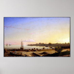 Poster Port de Gloucester de fort d'étape de ruelle de