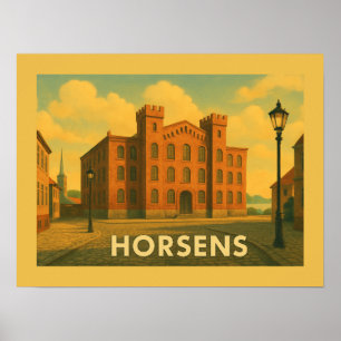 Poster Port de Horsens Danemark